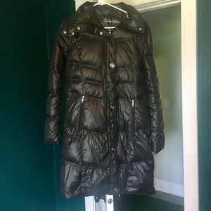 Black Calvin Klein Packable Lightweight Down Coat
